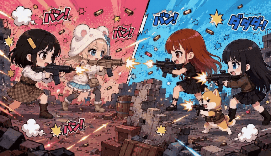 Animated sample of an anime-style scene (GIF)
